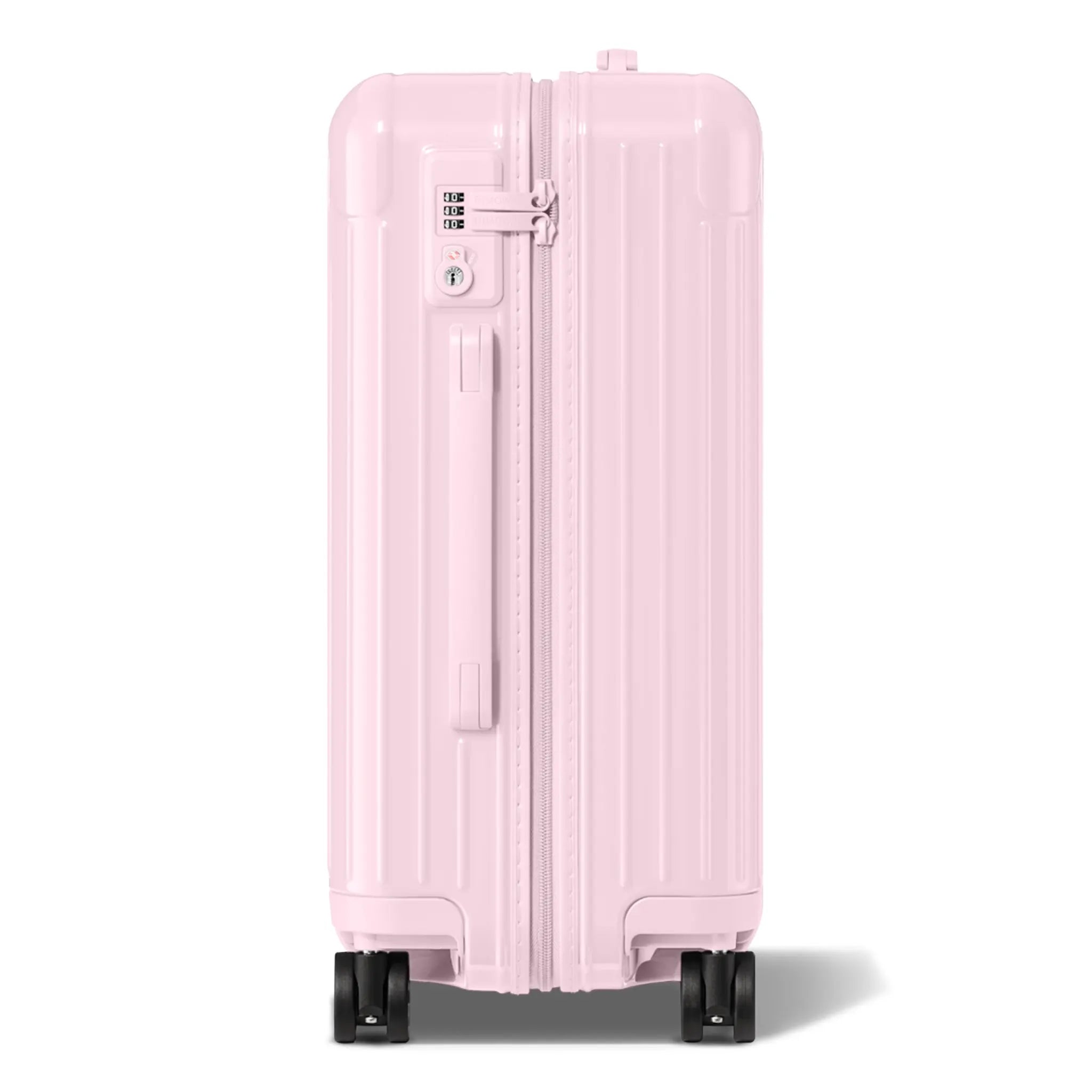 Side View of RIMOWA Essentials Gloss Ballerina Pink Cabin Suitcase 83253751